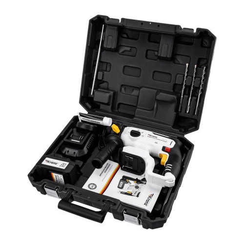 Перфоратор аккумуляторный SDS-plus 2.2Дж 1х4А.ч в кейсе Kranz KR-PT-120 Перфоратор аккумуляторный SDS-plus 2.2Дж 1х4А.ч в кейсе Kranz KR-PT-120