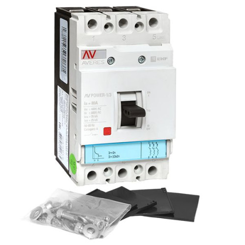 AV-POWER-1/3 80А 35кА TR EKF AV-POWER-1/3 80А 35кА TR EKF
