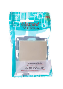 Выключатель 1-кл. СП Vesna с индикацией механизм крем. LEZARD 742-0388-111