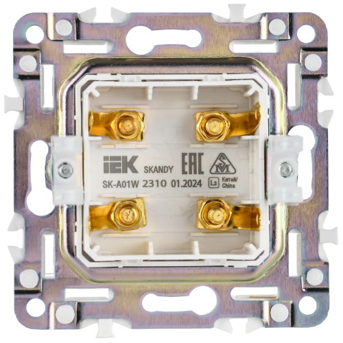 SKANDY Аудиорозетка 4-местная SK-A01W арктический белый IEK SKANDY Аудиорозетка 4-местная SK-A01W арктический белый IEK