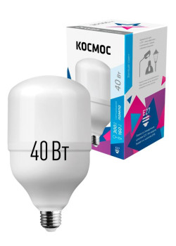 Лампа светодиодная HВтLED 40Вт 220В E27 4500К Космос LksmHWLED40WE2745