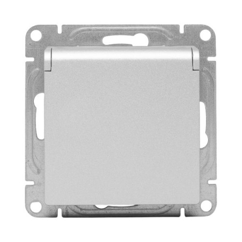 Механизм роз., 16А, IP44, с.з., с.ш., c крышкой, алюм. Эпика EKF