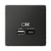 ARTGALLERY USB РОЗЕТКА A + тип-C 45Вт высокоскор.заряд. QC, PD, механизм, БАЗАЛЬТ ARTGALLERY USB РОЗЕТКА A + тип-C 45Вт высокоскор.заряд. QC, PD, механизм, БАЗАЛЬТ