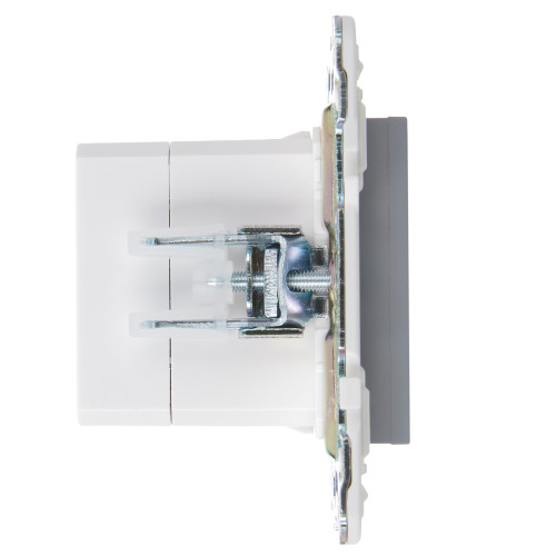 SKANDY Розетка USB A+C 18Вт SK-R13Gr серый IEK SKANDY Розетка USB A+C 18Вт SK-R13Gr серый IEK