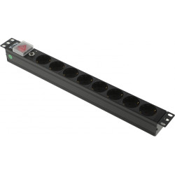 Блок распределения питания Lanmaster TWT-PDU19-10A8P гор.размещ. 8xSchuko базовые 10A