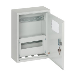 Корпус металлический  ЩУРН-1/9Э, 360x255x110 мм, IP31, RAL7035 светло-серый LITE