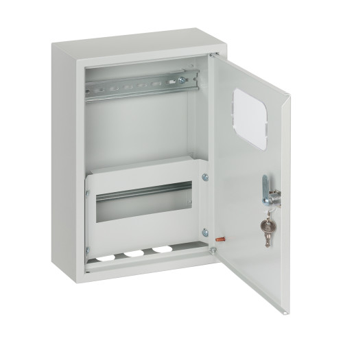 Корпус металлический  ЩУРН-1/9Э, 360x255x110 мм, IP31, RAL7035 светло-серый LITE