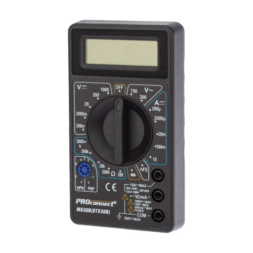 Мультиметр портативный M830B (DT830B) PROCONNECT 13-3011 Мультиметр портативный M830B (DT830B) PROCONNECT 13-3011