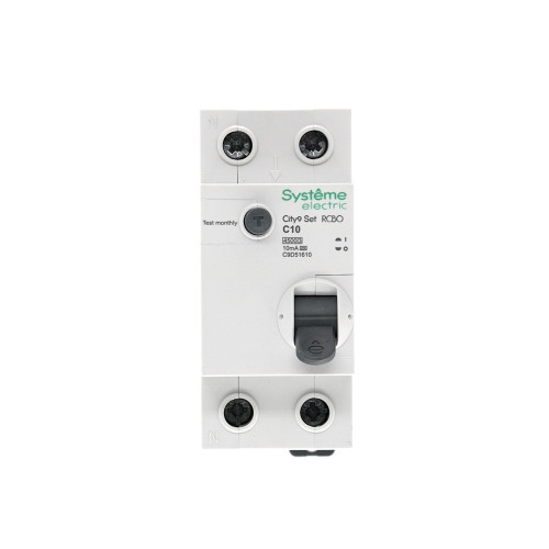 City9 Set Авт. выкл. диф. тока (АВДТ) 1P+N С 10А 4.5kA 10мА Тип-A 230В