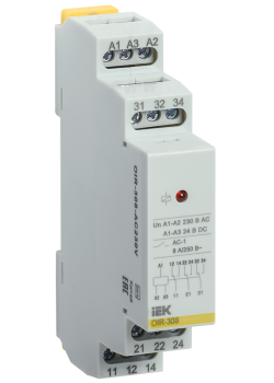 Реле промежуточное модульное OIR 3 контакта 8А 230В AC IEK