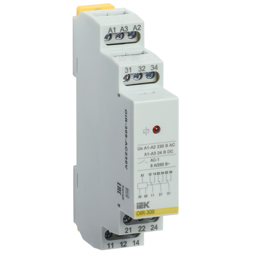 Реле промежуточное модульное OIR 3 контакта 8А 230В AC IEK