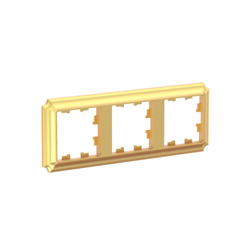 ATLASDESIGN ANTIQUE 3-постовая РАМКА, универсальная, ЗОЛОТО ATLASDESIGN ANTIQUE 3-постовая РАМКА, универсальная, ЗОЛОТО