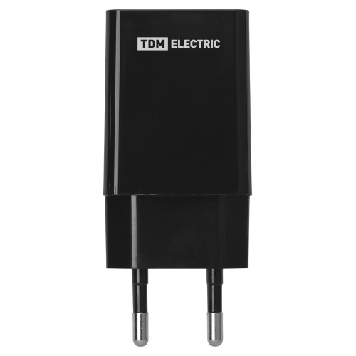 Сетевое зарядное устройство, СЗУ 6, Quick Charge 3.0, 3 А, 1 USB, черный, TDM