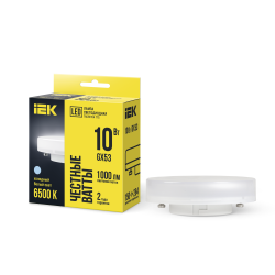 Лампа светодиодная T75 таблетка 10Вт 230В 6500К GX53 IEK
