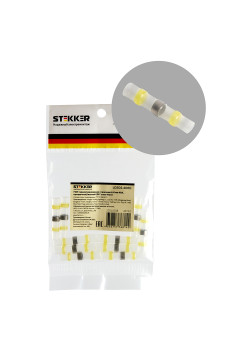LD302-4060 ГСИ термоусаживаемая с припоем 4-6 мм2 48A, прозрачный/желтый (DIY упак 10шт)