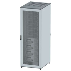 Шкаф разобранный напольный 19'' IT-CQE 42U 600х2000х600, двери перф/перф, RAL7011/7035