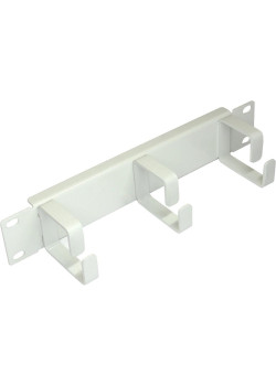 Кабельный органайзер горизонтальный Lanmaster TWT-CBW10-ORG-1U-GY односторонний кольца 1U шир.:10
