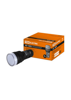 Лампа AD-16DS(LED)матрица d16мм белый 24В AC/DC TDM