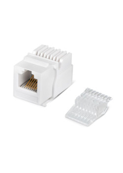 Вставка Keystone Jack RJ12 (6P6C) без инструмента Toolless бел. Cabeus 7007c