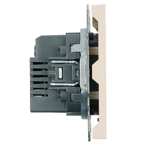 Розетка 2-местная USB + Type C (механизм), STEKKER, 250В, 20W, серия Эмили, RST10-5115-08, кашемир, soft touch Розетка 2-местная USB + Type C (механизм), STEKKER, 250В, 20W, серия Эмили, RST10-5115-08, кашемир, soft touch