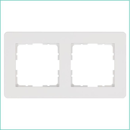 Рамка 2-м G-Flex бел. глянцевый Jasmart G1102W