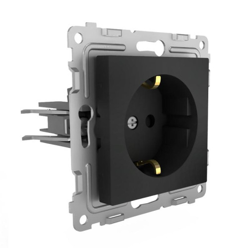 Розетка 1-м СП Pixel 16А IP20 с заземл. защ. шторки механизм карбон TOKOV ELECTRIC TKE-PX-R1ZSF-C14 Розетка 1-м СП Pixel 16А IP20 с заземл. защ. шторки механизм карбон TOKOV ELECTRIC TKE-PX-R1ZSF-C14