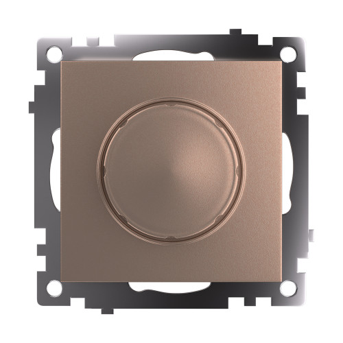 Выключатель диммирующий TRIAC(механизм), STEKKER GLS10-7106-02, 250V, 500W, серия Катрин, шампань Выключатель диммирующий TRIAC(механизм), STEKKER GLS10-7106-02, 250V, 500W, серия Катрин, шампань