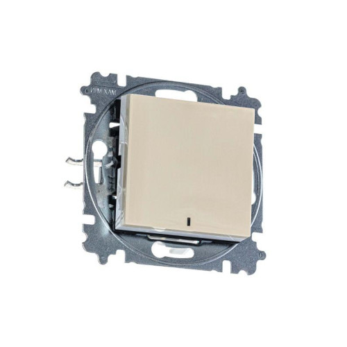 Переключатель 1-кл. СП Levit IP20 с подсветкой ориентацион. сл. кость/бел. ABB 2CHH590646A6017 Переключатель 1-кл. СП Levit IP20 с подсветкой ориентацион. сл. кость/бел. ABB 2CHH590646A6017