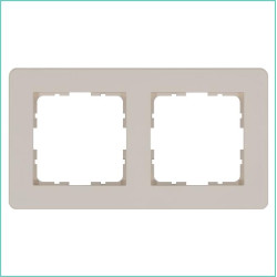 Рамка 2-м G-Flex тауп Jasmart G1102T