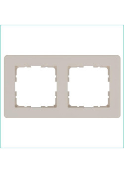 Рамка 2-м G-Flex тауп Jasmart G1102T