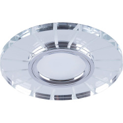Светильник встраиваемый с LED подсветкой Feron CD982 потолочный MR16 G5.3 прозрачный, хром