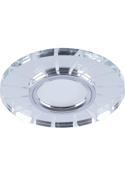 Светильник встраиваемый с LED подсветкой Feron CD982 потолочный MR16 G5.3 прозрачный, хром