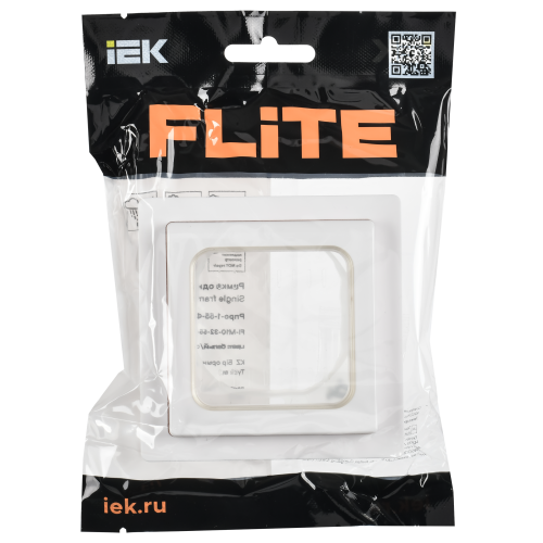 FLITE Рамка 1-местная IP55 Рпро-1-55-ФлБ белый IEK FLITE Рамка 1-местная IP55 Рпро-1-55-ФлБ белый IEK