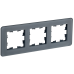 BRITE Рамка 3-местная РУ-3-2-Бр стекло графит RE IEK BRITE Рамка 3-местная РУ-3-2-Бр стекло графит RE IEK