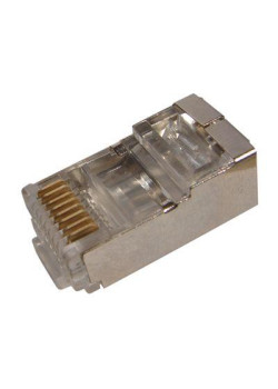 Джек компьютерный RJ45 (8P8C) кат.5E с экраном (уп.100шт) Rexant 05-1023