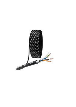 Кабель витая пара F/UTP кат.5E 4х2х24AWG solid CU PE Outdoor черн. (м) Эра Б0044689