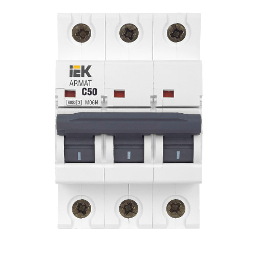 ARMAT Автоматический выключатель M06N 3P C 50А IEK ARMAT Автоматический выключатель M06N 3P C 50А IEK