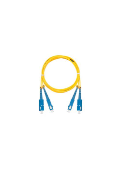 Патч-корд NMF-PC2S2C2-SCU-SCU-001 волоконно-оптический соед. одномод. 9/125мкм стандарта OS2 SC/UPC-SC/UPC двойн. LSZH нг(В)-HFLTx 2мм желт. 1м NIKOMAX NMF-PC2S2C2-SCU-SCU-001