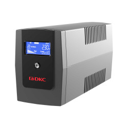 Линейно-интерактивный ИБП ДКС серии Инфо ЭЛСИДИ (Info LCD), 600 ВА/360 Вт, 1/1, 3xIEC C13, USB + RJ45, LCD, 1x7Aч