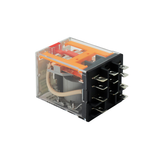 Реле миниатюрное силовое, 3CO, ком. ток 16А, AgSnO2, напряжение 24V AC, опция: тест-кнопка+светодиод Реле миниатюрное силовое, 3CO, ком. ток 16А, AgSnO2, напряжение 24V AC, опция: тест-кнопка+светодиод