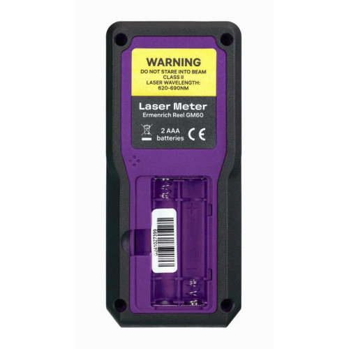 Рулетка лазерная Reel PRO GM60 фиолет. Ermenrich 84645
