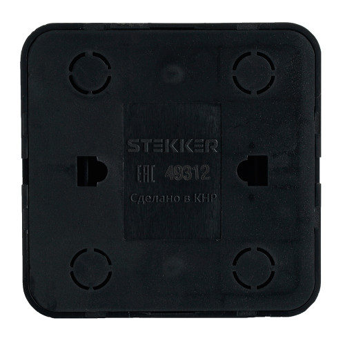 Розетка RJ-45 открытой установки, 1-местная, STEKKER, серия София, черный, MST00-20-02 Розетка RJ-45 открытой установки, 1-местная, STEKKER, серия София, черный, MST00-20-02
