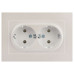 Розетка 2-м СП Accent 6-205-06 16А IP20 250В 2P+E Schuko AL/CU перламутр. Intro Б0063495 Розетка 2-м СП Accent 6-205-06 16А IP20 250В 2P+E Schuko AL/CU перламутр. Intro Б0063495