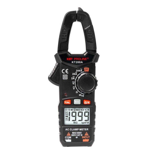 Клещи токовые цифровые KT 200A 
