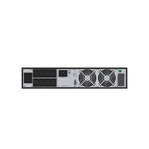 Онлайн ИБП ДКС серии Смолл Рэкмаунт (Small Rackmount), 3000 ВА/3000 Вт,1/1, 8xIEC C13, 1хIEC C19, EPO, USB, RS-232, Rack 2U, з/у 1А, 6x9Ач