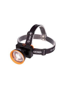 Фонарь налобный аккум. 15Вт Laser LED/ 3000мА.ч ABS пластик линза Френеля КОСМОС (KOC533Lit)