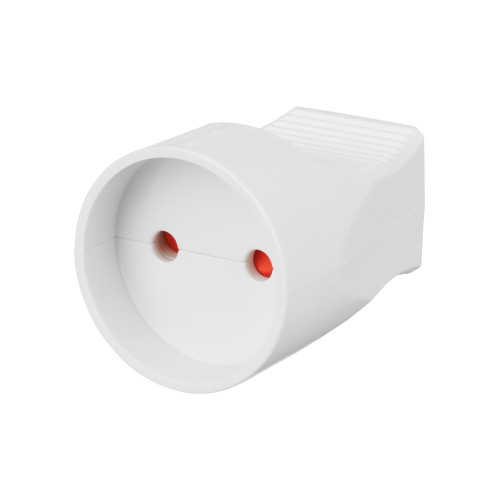 Кабельная розетка 2П б/з с з/ш 10А 250B белая TDM Кабельная розетка 2П б/з с з/ш 10А 250B белая TDM