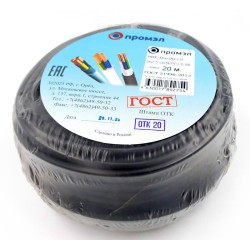 Кабель ВВГ-Пнг(А)-LS 3х2.5 (N PE) 0.66кВ (уп.20м) ПромЭл 13321900