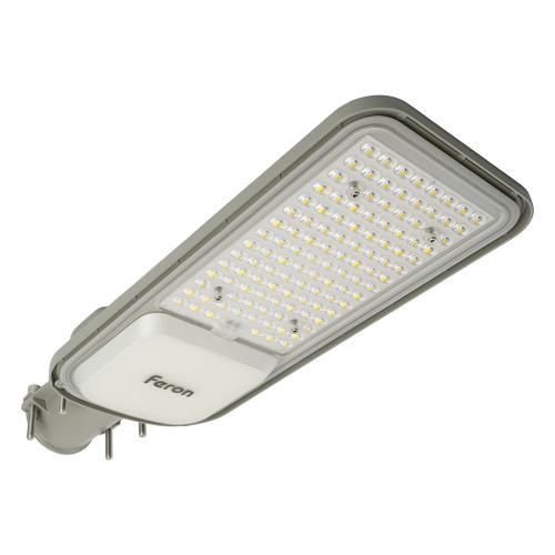 Светодиодный уличный консольный светильник Feron SP3040 100W 5000K 230V, серый Светодиодный уличный консольный светильник Feron SP3040 100W 5000K 230V, серый