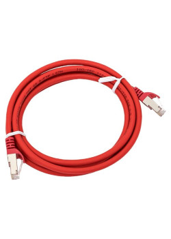 Патч-корд TERACOM CS Cat.6A экран. S/FTP LSZH красный (3,0м)